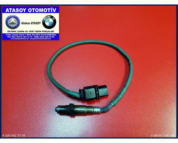 MERCEDES W204 C220CDI LAMDA SENSÖRÜ A0045427318 , A0035427218 , A0035427118 , A0035427018 , A0075421618 , A0065424118 , 0258017108-109 0258017020-021 0258017018-019 0258017016-017 0281004205-206